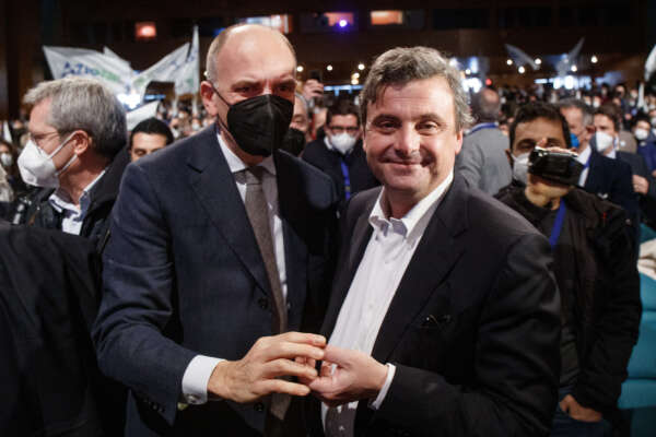Foto Roberto Monaldo / LaPresse
19-02-2022 Roma
Congresso di Azione
Nella foto Enrico Letta, Carlo Calenda
Photo Roberto Monaldo / LaPresse
19-02-2022 Rome (Italy)
Congress of the Azione party
In the pic Enrico Letta, Carlo Calenda Foto Roberto Monaldo / LaPresse
19-02-2022 Roma
Congresso di Azione
Nella foto Enrico Letta, Carlo Calenda
Photo Roberto Monaldo / LaPresse
19-02-2022 Rome (Italy)
Congress of the Azione party
In the pic Enrico Letta, Carlo Calenda
