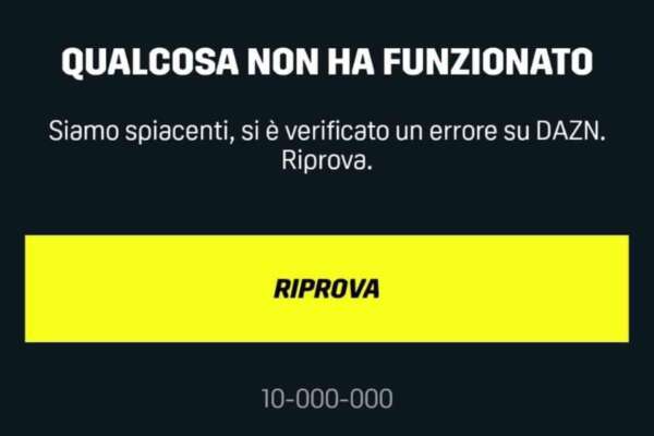 Dazn down, scuse e delirio social dei tifosi: “Aumentate ancora…”