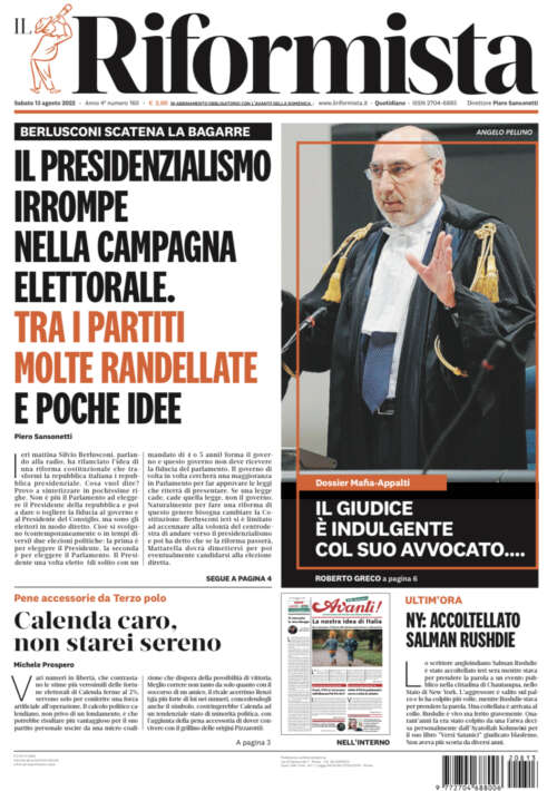 Quotidiano del 13 agosto 2022