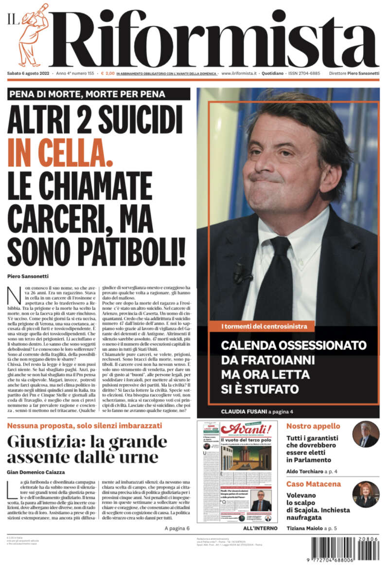 Quotidiano del 6 agosto 2022
