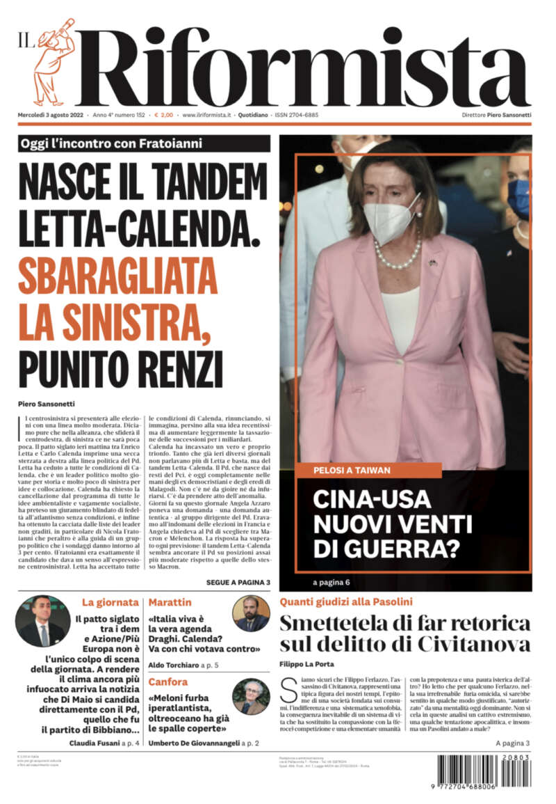 Quotidiano del 3 agosto 2022