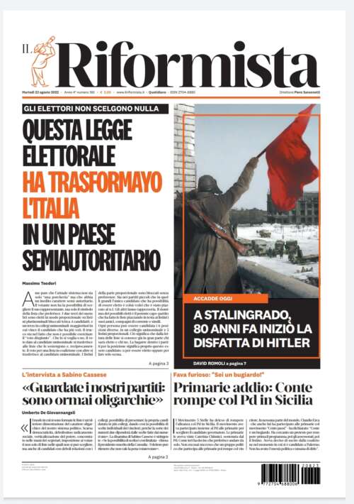 Quotidiano del 23 agosto 2022