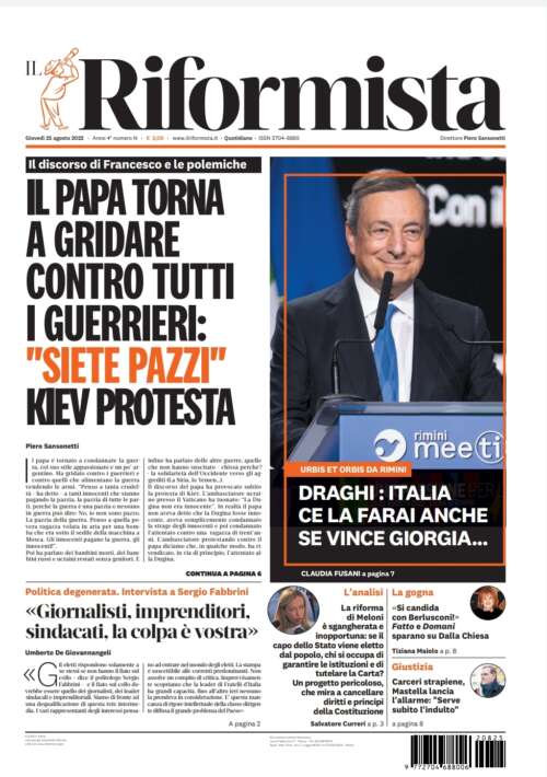 Quotidiano del 25 agosto 2022