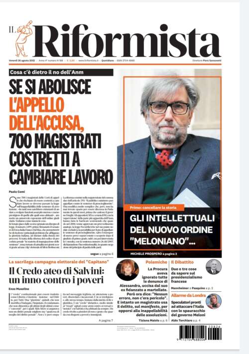 Quotidiano del 26 agosto 2022