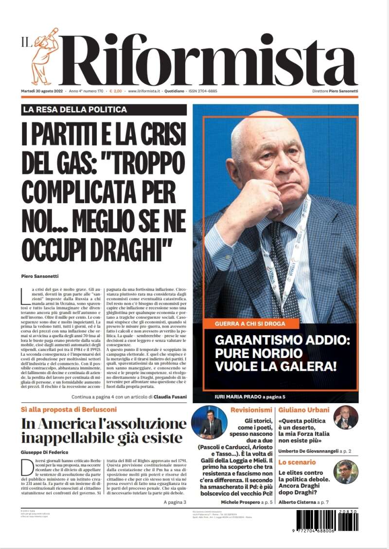 Quotidiano del 30 agosto 2022