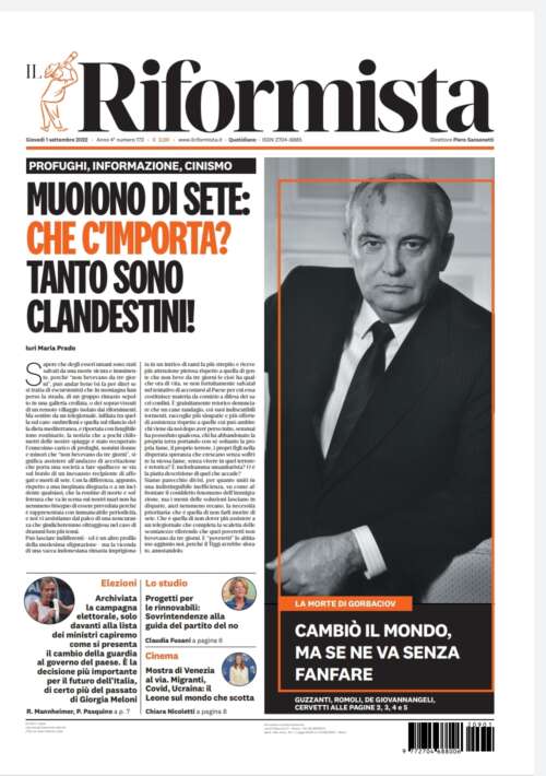 Quotidiano dell’1 settembre 2022