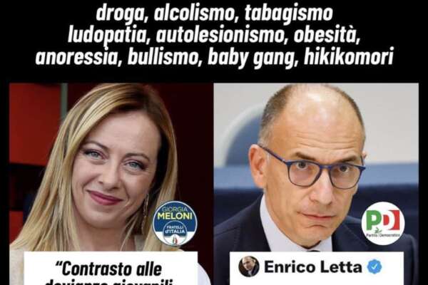 Le “devianze” secondo Giorgia Meloni: Fratelli d’Italia inserisce obesità e anoressia, poi cancella