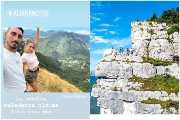 Andrea morto caduto dal dirupo, l’ultimo bacio di Sara e l’odio social: “Denunceremo quelle belve”