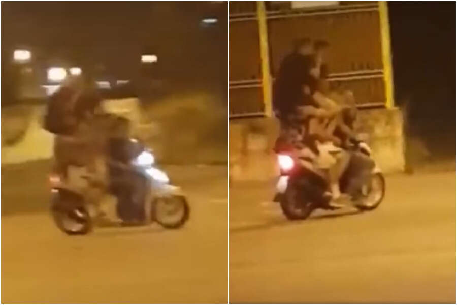 In sei sullo scooter e senza casco in giro per Scampia, il video diventa virale: “Che vergogna”