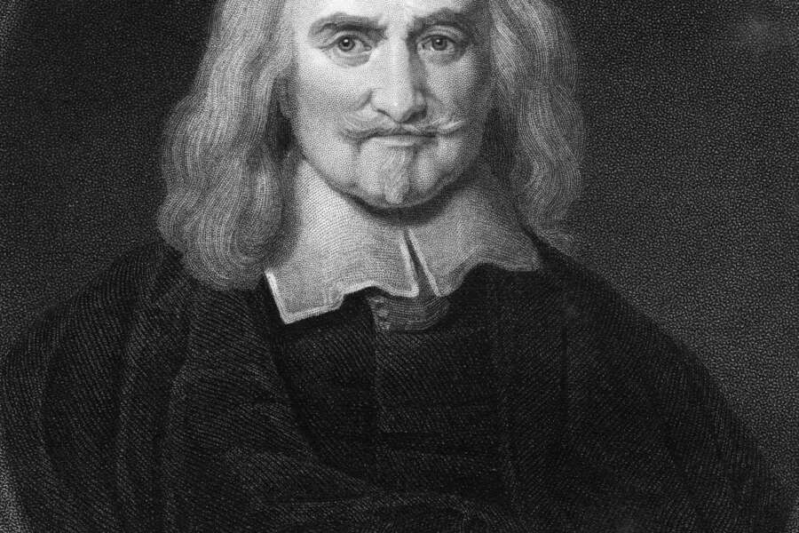 Thomas Hobbes, 17th century English philosopher, (1836). Hobbes (1588-1679) is best known for his work on political philosophy, Leviathan, published in 1651. (Photo by The Print Collector/Print Collector/Getty Images)