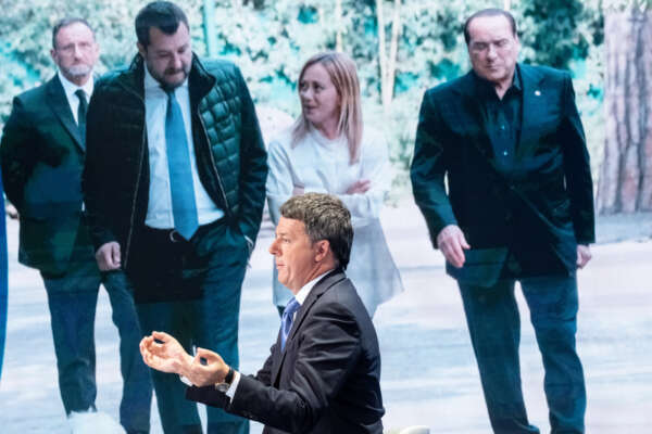 Foto Mauro Scrobogna /LaPresse
14-09-2022 Roma (Italia) – Politica – RAI – trasmissione Porta a Porta
Nella foto: Matteo Renzi leader di Italia Viva e componente dell’alleanza elettorale Italia sul serio ospite della trasmissione condotta da Bruno Vespa

09-14-2022 Rome (Italy) – Politics- RAI – Porta a Porta broadcast
In the photo: Matteo Renzi leader of Italia Viva and member of the electoral alliance ‘Italy seriously’ guest of the show hosted by Bruno Vespa