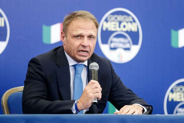 Foto Roberto Monaldo / LaPresse
26-09-2022 Roma (Italia)
Politica
Elezioni – Conferenza stampa di Fratelli d’Italia
Nella foto Francesco Lollobrigida
26-09-2022 Rome (Italy)
Politics
Political elections – Press conference by Brothers of Italy party
In the pic Francesco Lollobrigida Foto Roberto Monaldo / LaPresse
26-09-2022 Roma (Italia)
Politica
Elezioni – Conferenza stampa di Fratelli d’Italia
Nella foto Francesco Lollobrigida
26-09-2022 Rome (Italy)
Politics
Political elections – Press conference by Brothers of Italy party
In the pic Francesco Lollobrigida