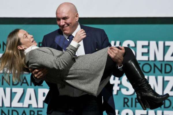 Foto Roberto Monaldo / LaPresse
16-12-2012 Roma
Politica
"Le primarie delle idee" – Evento organizzato da Giorgia Meloni
Nella foto Giorgia meloni, Guido Crosetto
Photo Roberto Monaldo / LaPresse
16-12-2012 Rome (Italy)
Event organized by Giorgia Meloni
In the photo Giorgia meloni, Guido Crosetto Foto Roberto Monaldo / LaPresse
16-12-2012 Roma
Politica
"Le primarie delle idee" – Evento organizzato da Giorgia Meloni
Nella foto Giorgia meloni, Guido Crosetto
Photo Roberto Monaldo / LaPresse
16-12-2012 Rome (Italy)
Event organized by Giorgia Meloni
In the photo Giorgia meloni, Guido Crosetto