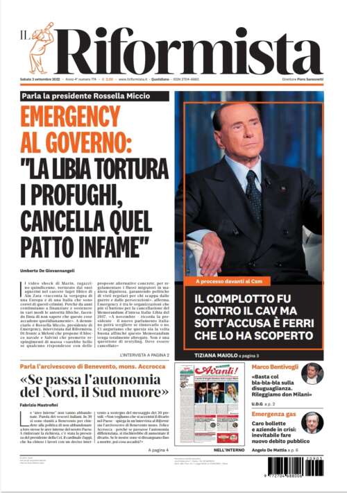 Quotidiano del 3 settembre 2022