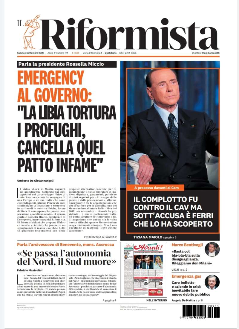 Quotidiano del 3 settembre 2022