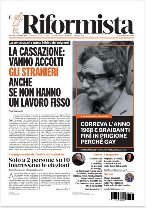 Quotidiano del 7 settembre 2022