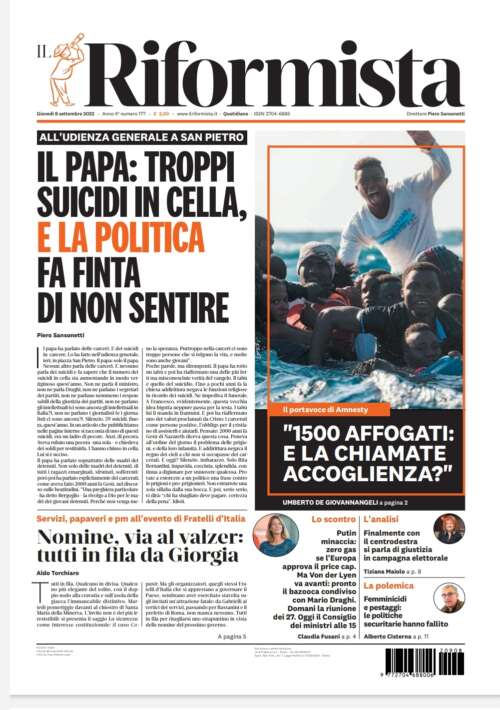 Quotidiano dell’8 settembre 2022