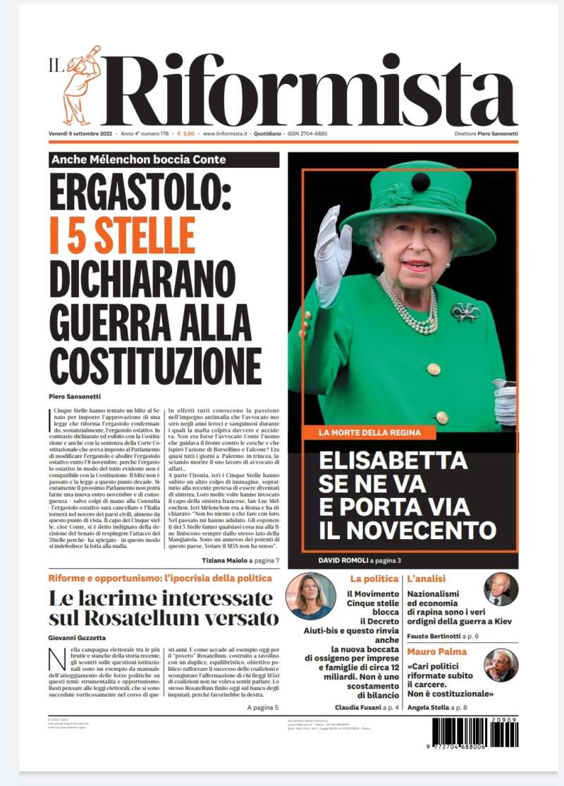Quotidiano del 9 settembre 2022