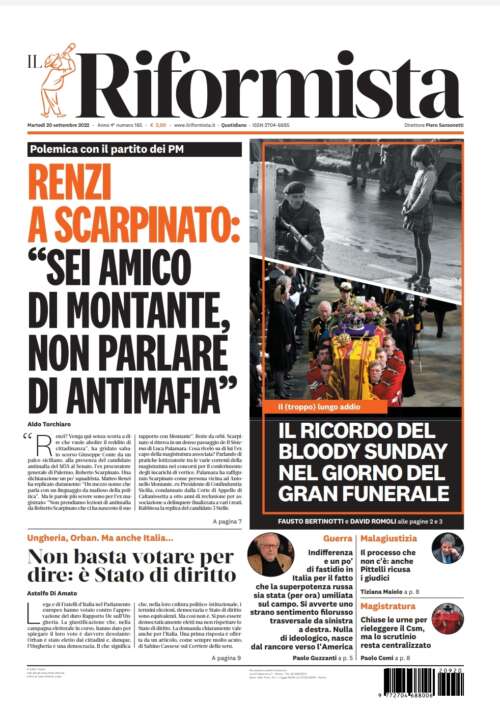 Quotidiano del 20 settembre 2022