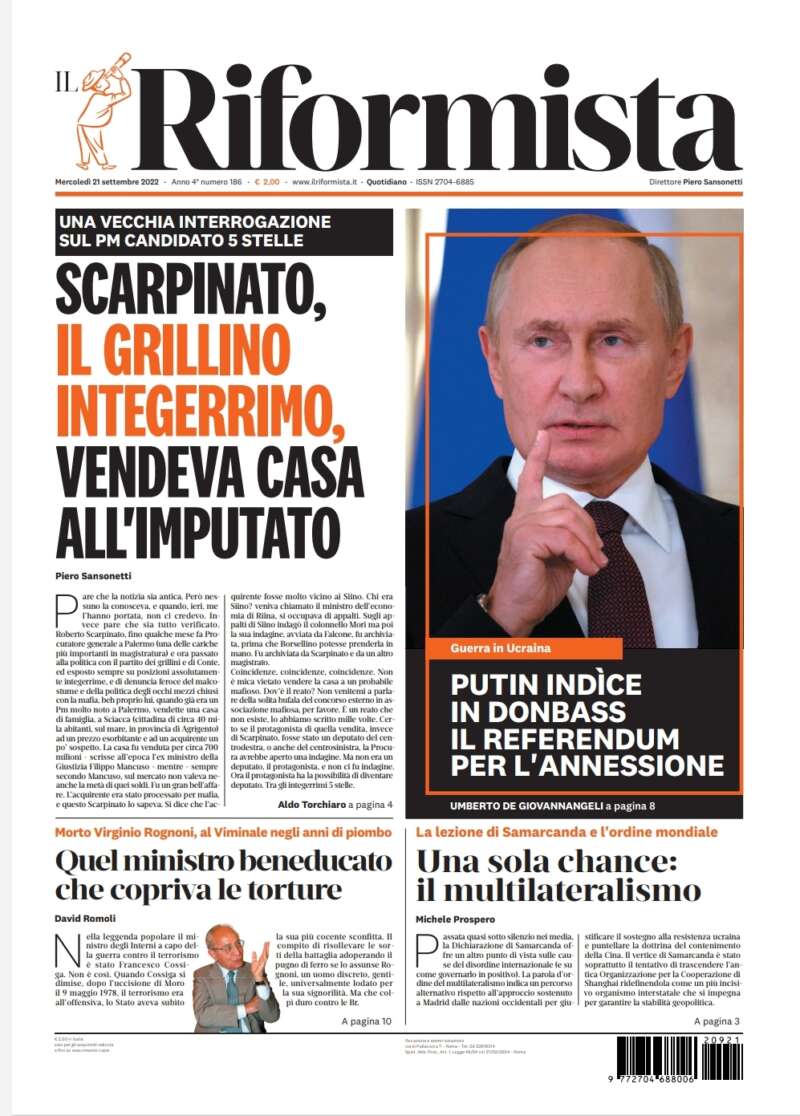 Quotidiano del 21 settembre 2022