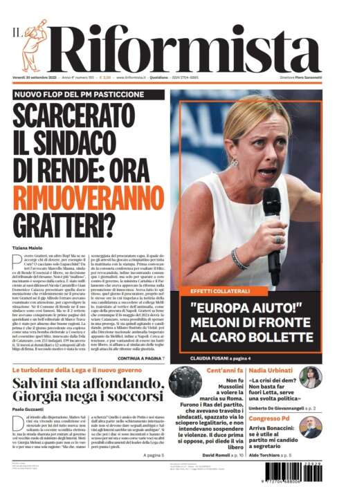 Quotidiano del 30 settembre 2022