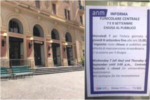 Funicolare centrale Napoli chiusa per manutenzione, la rabbia dei cittadini: “Perché non farla di notte?”
