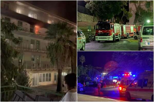 Incendio nell’ospedale di Pietra Ligure, evacuate 85 persone e 3 intossicati gravi. Una testimone: “Paziente ha appiccato il fuoco”
