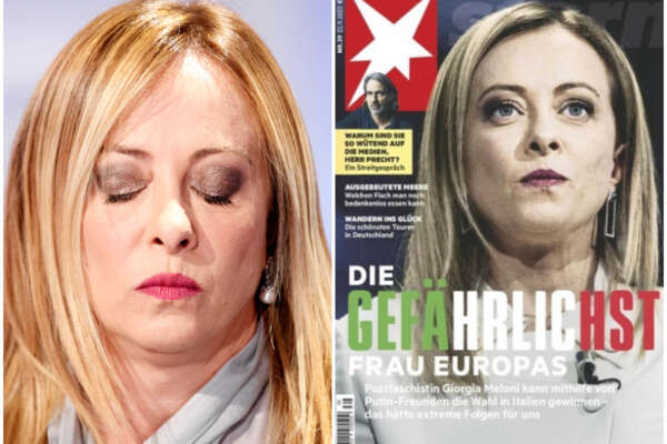 La “post-fascista” Giorgia Meloni è “la donna più pericolosa d’Europa”: la prima pagina della rivista tedesca sulla leader Fdi