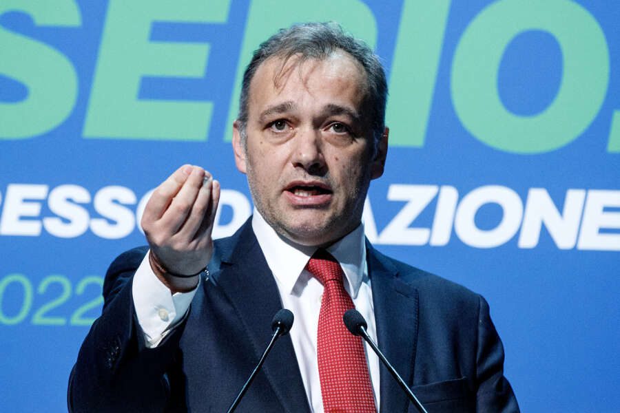 Foto Roberto Monaldo / LaPresse
19-02-2022 Roma
Congresso di Azione
Nella foto Matteo Richetti

Photo Roberto Monaldo / LaPresse
19-02-2022 Rome (Italy) 
Congress of the Azione party 
In the pic Matteo Richetti