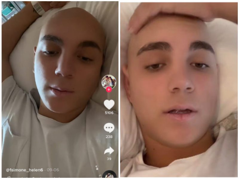 È morto Simone Cavaliere, addio al 20enne che raccontava la sua lotta contro il tumore su Tik Tok: “Ci mancherai guerriero”