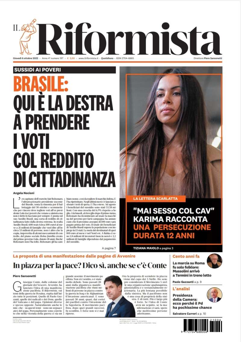 Quotidiano del 6 ottobre 2022