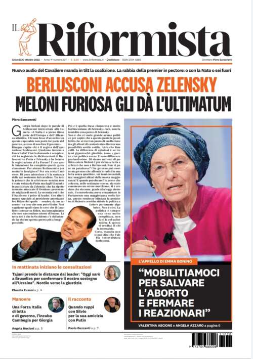 Quotidiano del 20 ottobre 2022