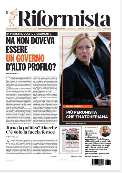 Quotidiano del 22 ottobre 2022