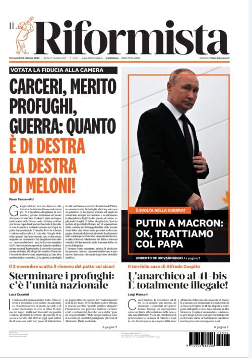 Quotidiano del 26 ottobre 2022