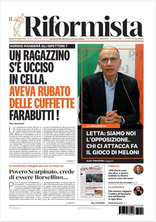 Quotidiano del 29 ottobre 2022