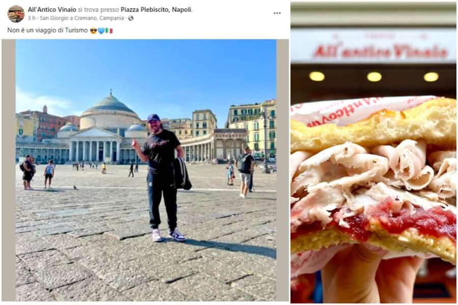All’Antico Vinaio apre a Napoli, il post di Tommaso Mazzanti: “Non è un viaggio di Turismo”