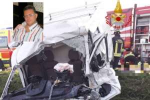 Schianto betoniera, furgone, bici: la tragica morte di Vincenzo Viscardi: “Come si può togliere il papà a due bambini”