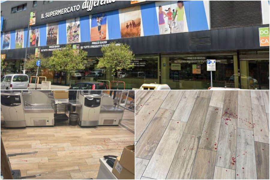 Rissa in fila alla cassa del supermercato, cliente accoltellato nella lite: l’uomo in ospedale, in fuga l’aggressore