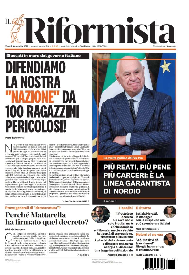 Quotidiano del 4 novembre 2022