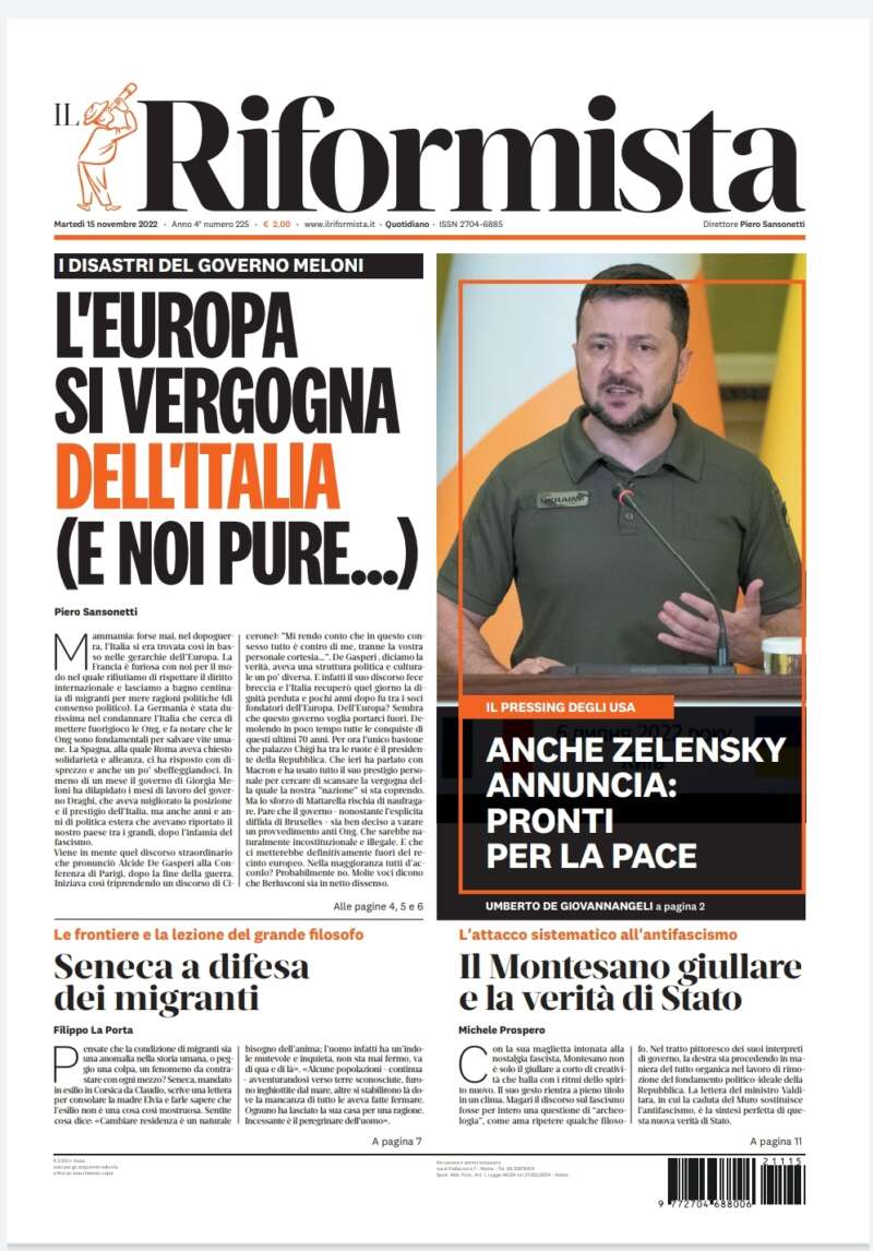 Quotidiano del 15 novembre 2022