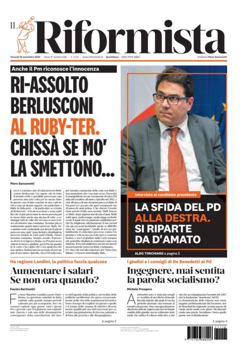 Quotidiano del 18 novembre 2022