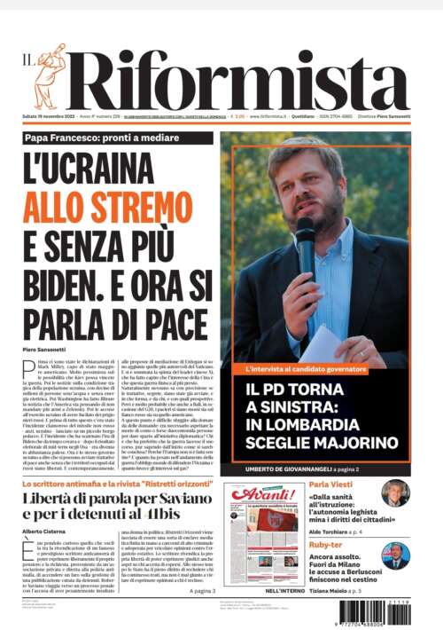 Quotidiano del 19 novembre 2022