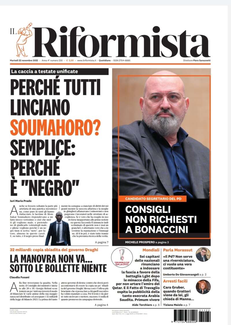 Quotidiano del 22 novembre 2022