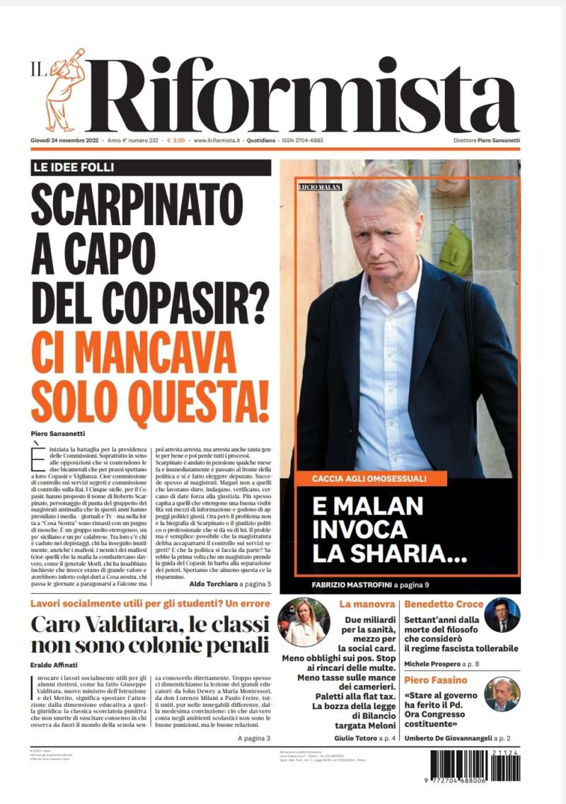 Quotidiano del 24 novembre 2022