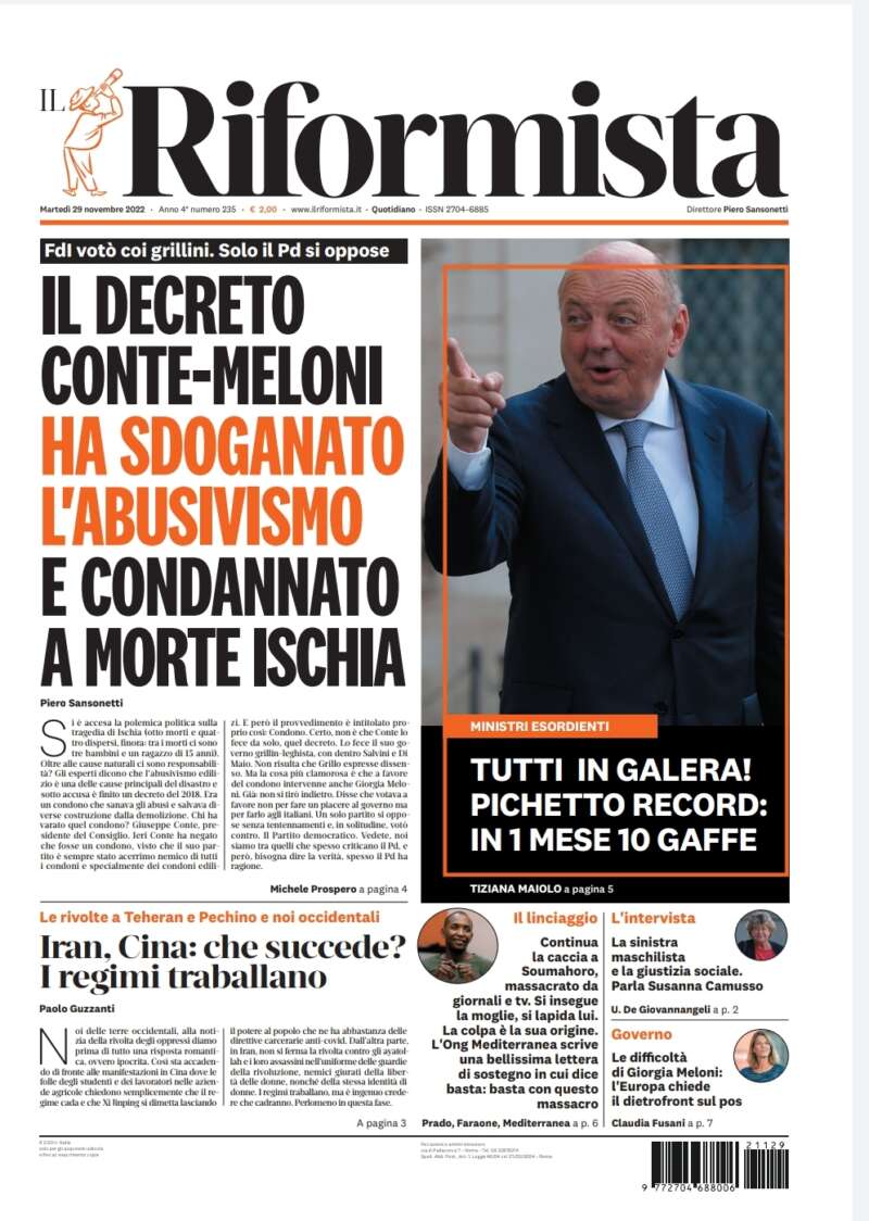 Quotidiano del 29 novembre 2022