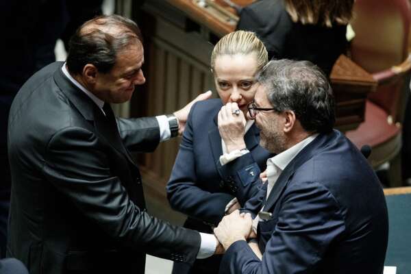 Maurizio Leo, Giorgia Meloni, Giancarlo Giorgetti