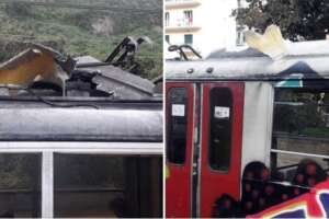 Ancora disagi alla Circumvesuviana, ritardi dopo il caso del treno ‘scoperchiato’: “In esercizio i treni ‘cabriolet’”