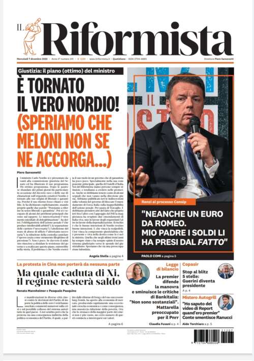 Quotidiano del 7 dicembre 2022