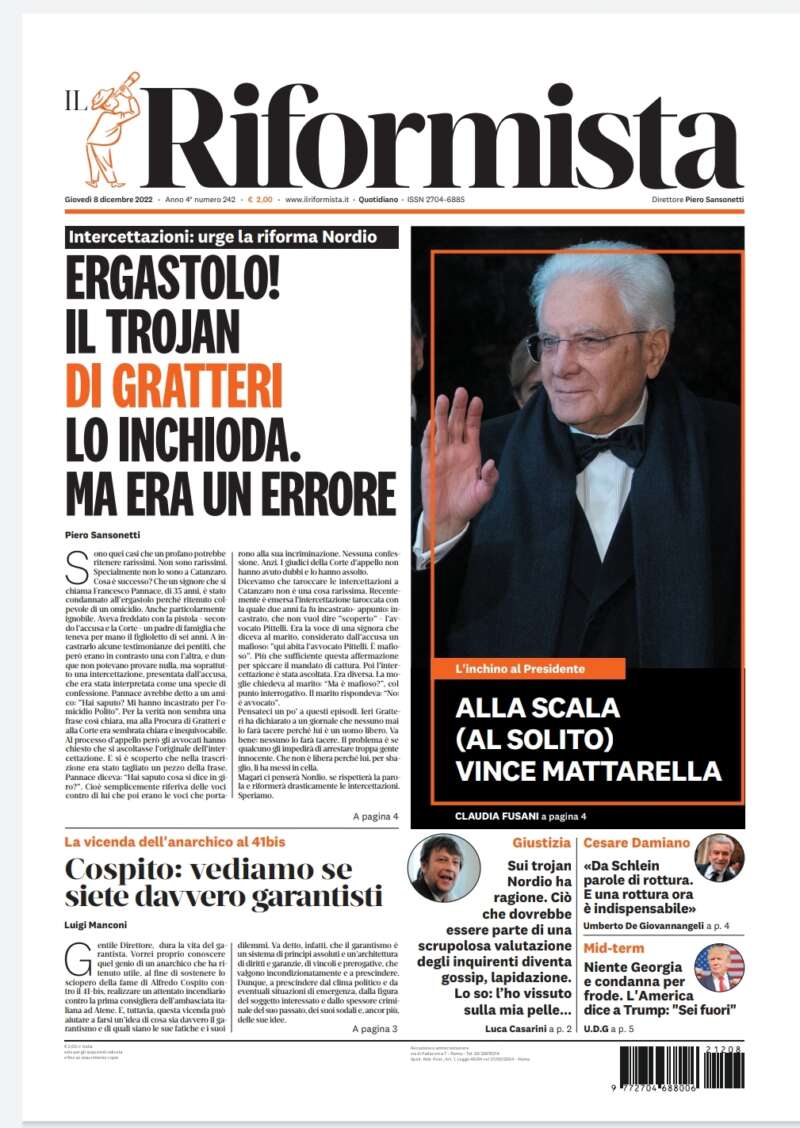 Quotidiano dell’8 dicembre 2022