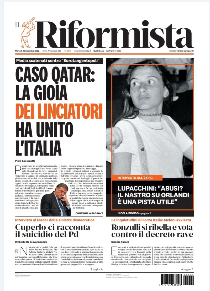 Quotidiano del 13 dicembre 2022
